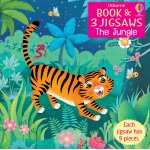 Carte si puzzle pentru copii Usborne The Jungle