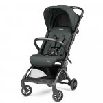 Carucior copii Peg Perego Volo, ultracompact, 0 - 22 kg, cu spatar si suport pentru picioare reglabile, frana centralizata, bara frontala detasabila si geanta transport inclusa, 5.4 kg, Metal, Verde