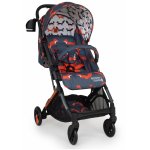 Carucior pentru copii Cosatto Woosh 3 Charcoal Mister Fox BB cu suspensii, cadru din aluminiu, sistem troller, suport pahar, greutate admisa 25 kg