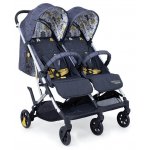 Carucior pentru gemeni Cosatto Woosh Double Fika Forest 0-22 kg cu husa de ploaie