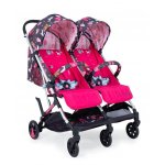 Carucior pentru gemeni Cosatto Woosh Double Unicorn Land 0-22 kg cu husa de ploaie