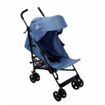 Carucior pentru copii Buf Boof sport S120 albastru cu spatar reglabil