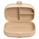 Caserola compartimentata din silicon cu ventuza AppeKids Magic Box Bubble Beige