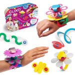 Joc magnetic de construit Clixo Bijuterii colorate 28 piese