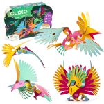 Joc magnetic de construit Clixo Pasari tropicale 22 piese