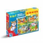 Colectie 4 puzzles Animale: 24, 35, 48 si 60 de piese