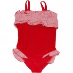 Costum de baie intreg Red Gingham Mitty James 3-4 ani