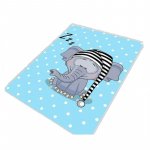Covor antiderapant pentru copii  Elephant Sleep 150x200 cm