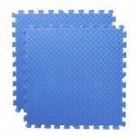 Covoras puzzle xl, 60x60 cm, grosime 2 cm, spuma eva, 2 piese culoare albastru