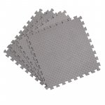 Covoras puzzle xl, 60x60 cm, grosime 2 cm, spuma eva, 2 piese culoare gri
