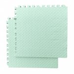 Covoras puzzle xl, 60x60 cm, grosime 2 cm, spuma eva, 2 piese culoare verde
