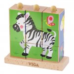 Cuburi montessori Animale salbatice
