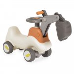 Excavator Ride On fara pedale Moni Bumpy 3in1 cu cupa mobila,Volan, Functie balansoar cu baza detasabila, Greutate maxim suportata 25 kg, Dimensiune 70x30x53 cm