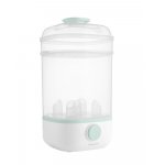 Incalzitor si sterilizator electric pentru biberoane KikkaBoo Clyde portabil 2in1,Capacitate 4 biberoane,Functie gatire la abur,Capac transparent cu maner practic