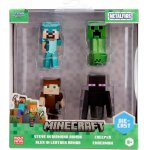 Set 4 figurine metalice Minecraft 6.5 cm