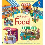 Carte pentru copii Usborne Look Inside Food cu clapete