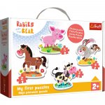 Puzzle Trefl baby clasic La ferma 14 piese