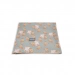 Paturica muselina din bambus 120x120 cm Animale de Epoca Sky Blue Sleepee
