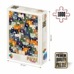 Puzzle Kurti Andrea Cats/Pisici 1000 piese