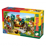 Super Puzzle Punguta cu doi bani 60 piese