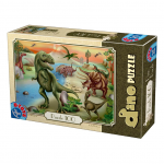 Puzzle Scena cu dinozauri 100 piese