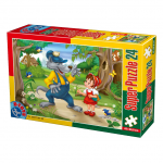 Puzzle Scufita Rosie 24 piese