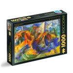 Puzzle Umberto Boccioni 1000 piese Horse Rider Houses
