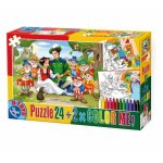 Puzzle de podea Pinocchio 24 piese