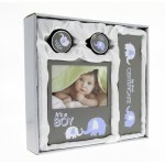 Rama foto baby evan 10x15, set cutiuta suvita dintisor, certificat, cutie eleganta culoare albastru