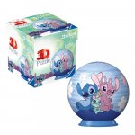 Puzzle 3D bila Ravensburger Disney Stitch Angel si Stitch 54 piese