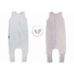 Sac de dormit din bumbac cu 2 fete cu picioare 1-2 ani Roz/Gri Sleepee 2,5 tog