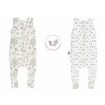 Sac de dormit din bumbac cu 2 fete 3-4 ani Dots/Bloom Sleepee 2,5 tog