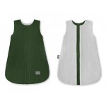 Sac de dormit din bumbac cu 2 fete 0-4 luni Green/Gri S Sleepee 1 tog