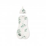 Saculet Swaddle infasat nou nascut + caciulita First Step Eucalipt Sleepee