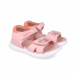 Sandale din piele pentru copii Floricele Biomecanics roz marime 26
