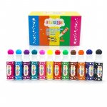 Set 12 carioci dot markers, lavabile, uscare rapida, 40 ml, culori diverse