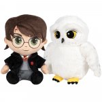 Set 2 jucarii de plus Harry Potter si Hedwig 16 cm