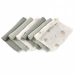 Set 6 scutece Jane din muselina de bambus 35x35 cm Botanic