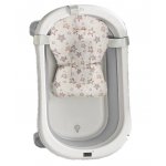 Set Cadita pliabila Little Mom cu Termometru si Hamac pentru copii Grey