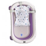 Set Cadita pliabila Little Mom cu Termometru si Hamac pentru copii Purple