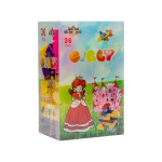 Set de constructie pentru copii Huby Toys Girly cu 36 cuburi multicolore in husa de transport