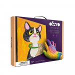 Set pictura cu argila usoara 29x29 cm Cat