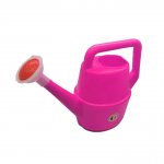 Stropitoare de jucarie pentru copii Huby Toys Pink cu maner si capat cu floricica, dimensiune 25 x 9.5 x 17 cm