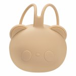 Suport pentru suzeta din silicon AppeKids The Little Bear Bubble Beige