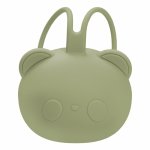 Suport pentru suzeta din silicon AppeKids The Little Bear Raw Green