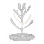 Suport pentru uscat biberoane KikkaBoo Tulip Grey,capacitate pana la 8 biberoane,din plastic nontoxic fara BPA