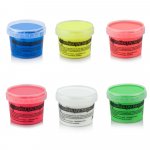 Vopsea uv neon colorata, set 6 nuante recipient 100 g