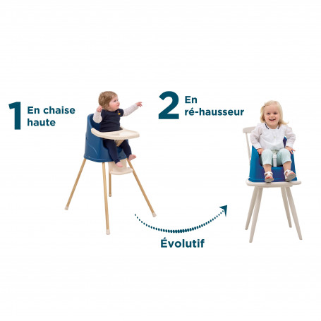 Scaun inalt evolutiv Thermobaby Youpla Blue - 3 | YEO