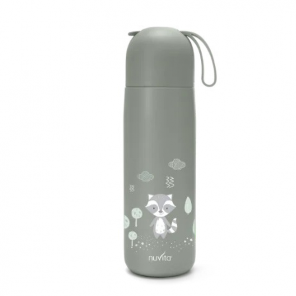 Termos din otel inoxidabil Nuvita Sage Green cu 2 recipiente interne 400 ml - 1 | YEO
