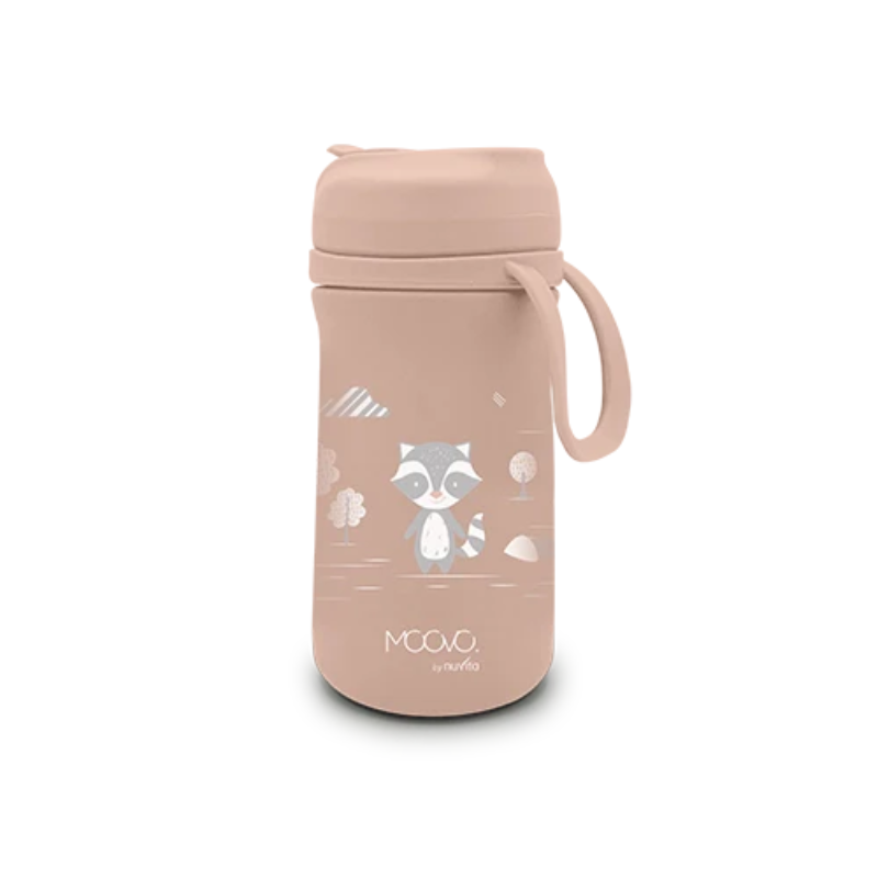Termos din otel inoxidabil Nuvita English Rose 350 ml cu cioc retractabil din silicon